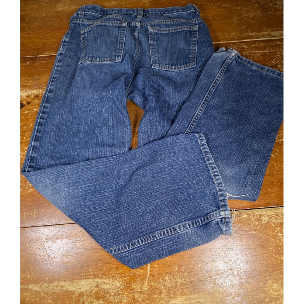 Route 66 Mens Bootcut Jeans Medium Wash Denim 100 Cotton Size 14H Distressed